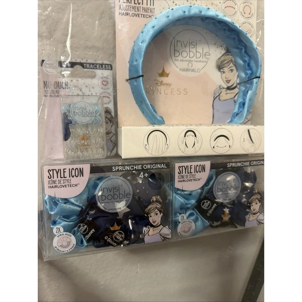 Disney Princess 10pc Girls Hair Accessory‎ Bundle Set Belle Cinderella Ariel